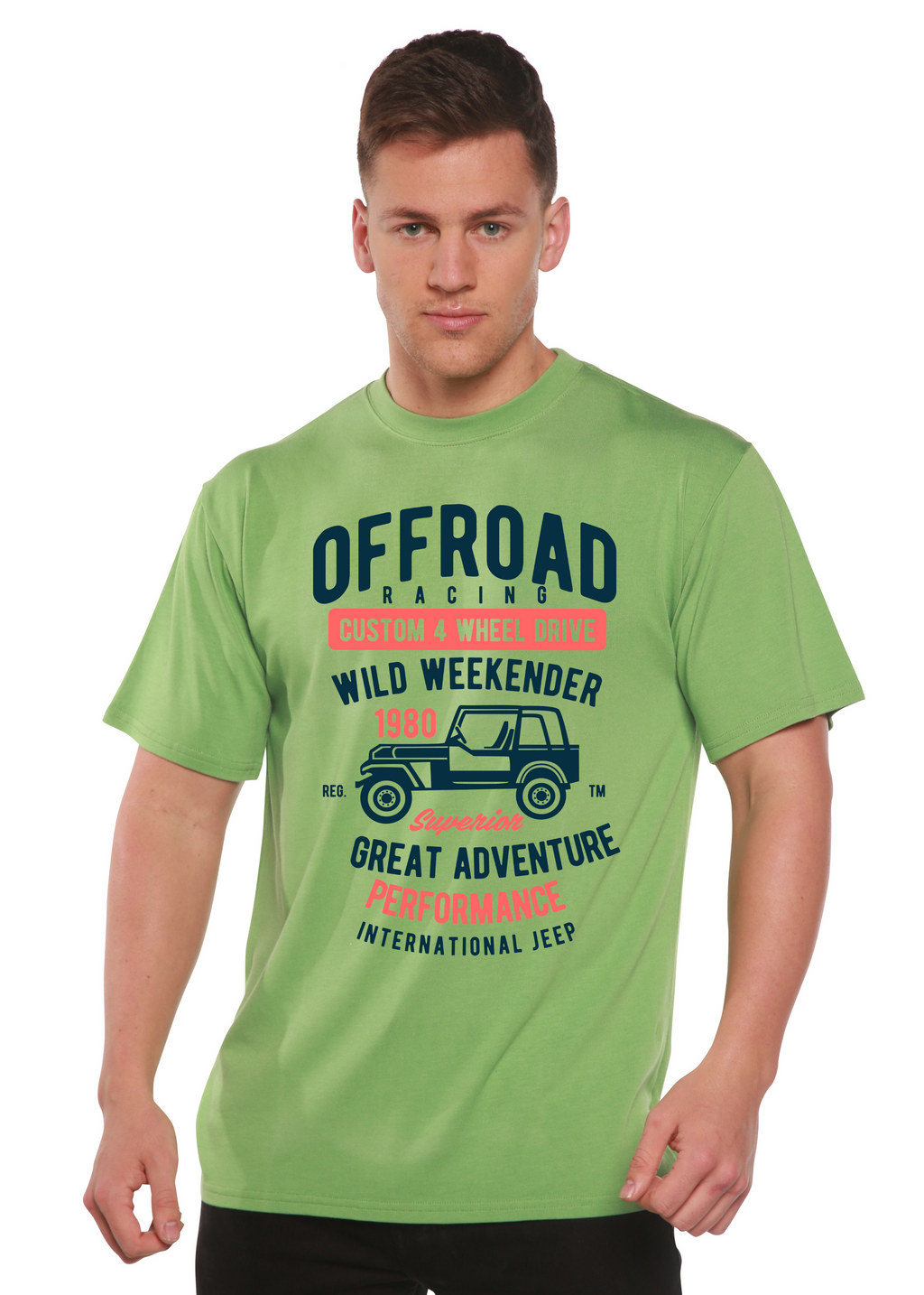 Off Road Racing Spun Bamboo® Men's Bamboo Viscose/Organic Cotton Short Sleeve Graphic T-Shirt