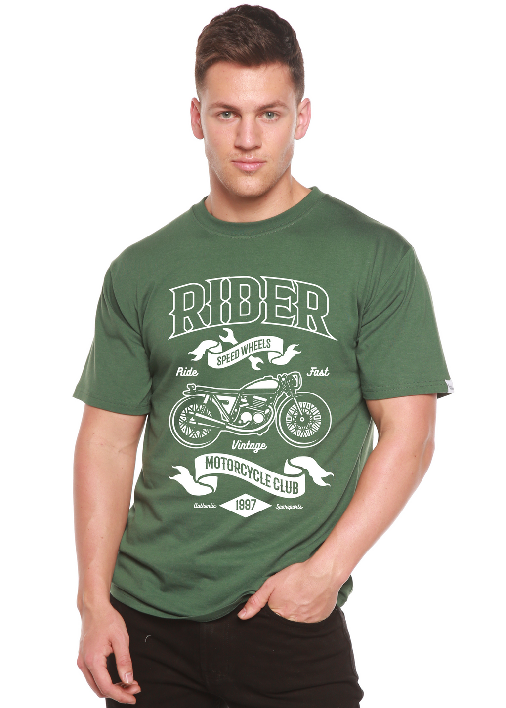 Rider Spun Bamboo® Men's Bamboo Viscose/Organic Cotton Short Sleeve Graphic T-Shirt
