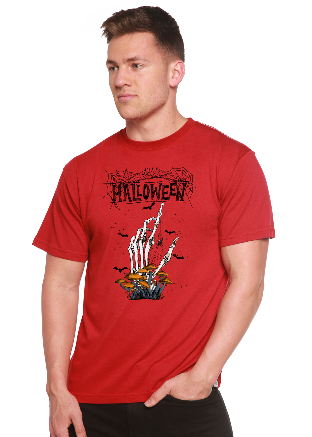 Halloween Men's Bamboo Viscose/Organic Cotton Short Sleeve Graphic T-Shirt