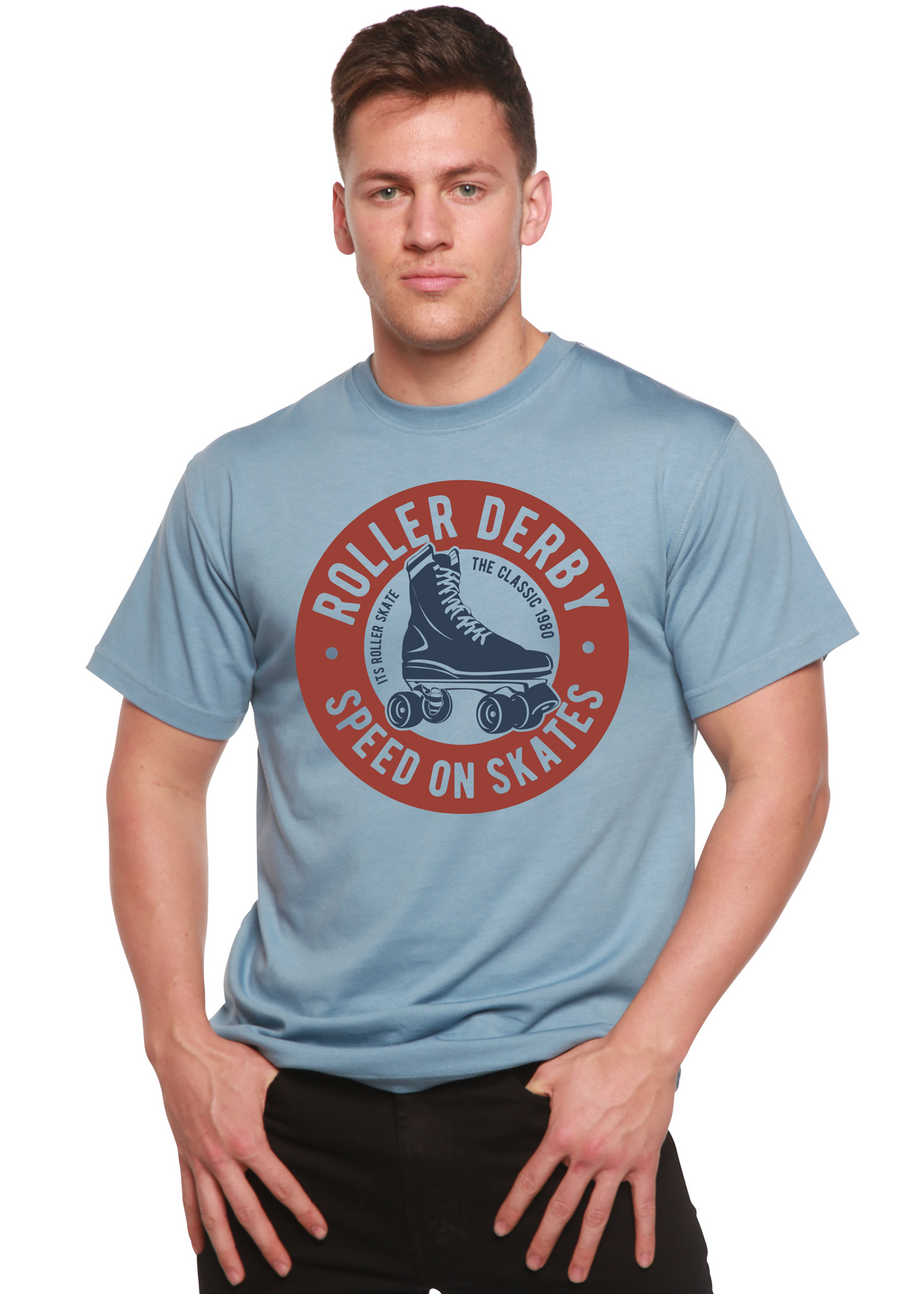Roller Derby Spun Bamboo® Men's Bamboo Viscose/Organic Cotton Short Sleeve Graphic T-Shirt