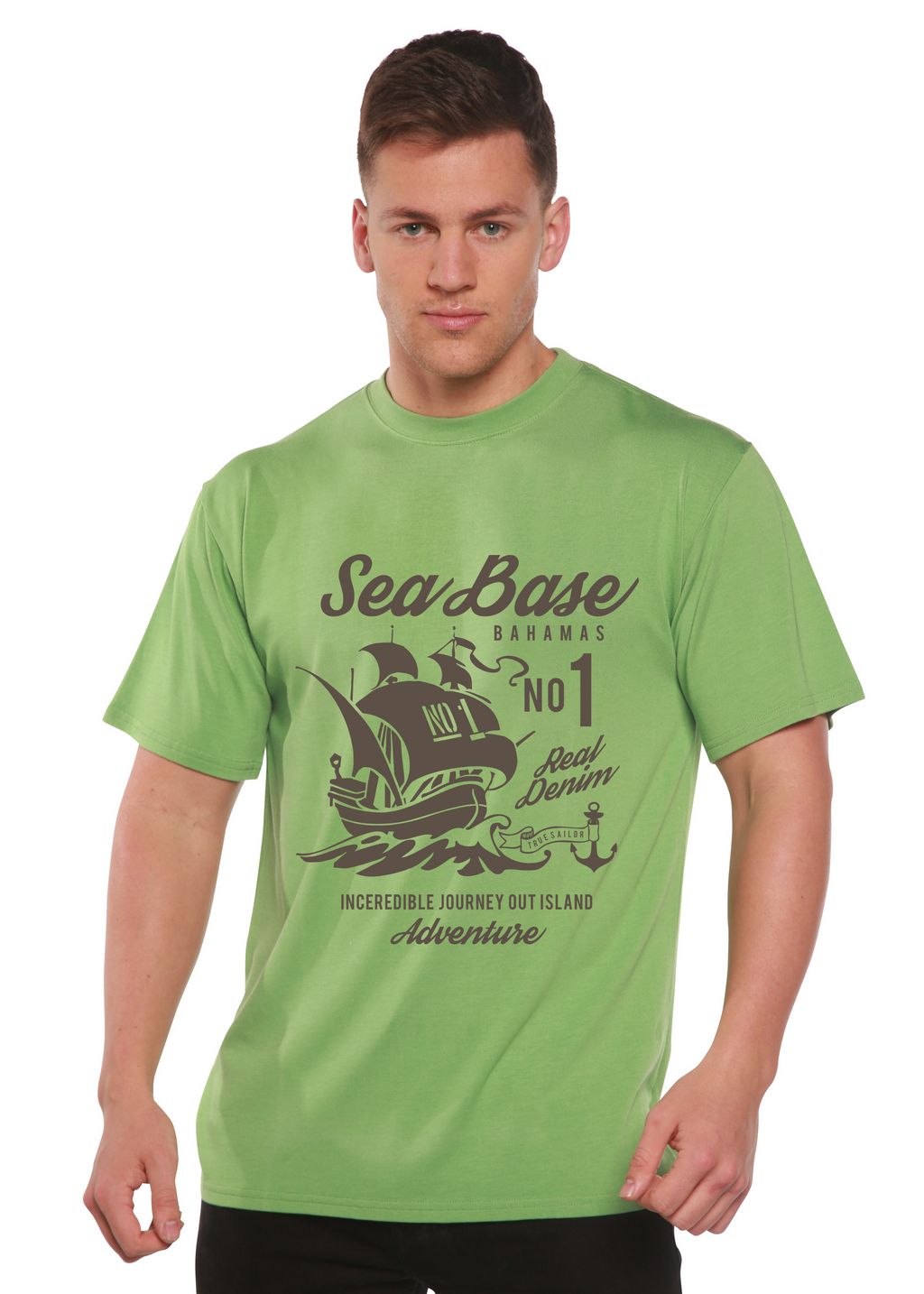 Sea Base Spun Bamboo® Men's Bamboo Viscose/Organic Cotton Short Sleeve Graphic T-Shirt