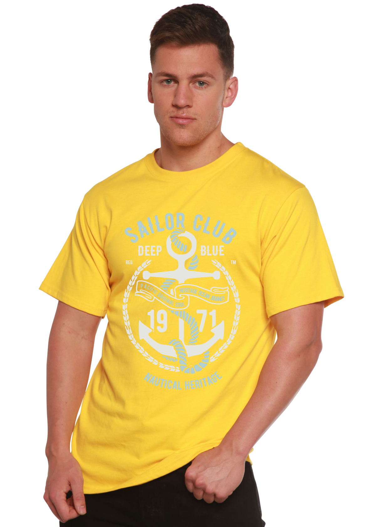 Sailor Club Spun Bamboo® Men's Bamboo Viscose/Organic Cotton Short Sleeve Graphic T-Shirt