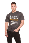 I'm not Retired Men's Bamboo Viscose/Organic Cotton Short Sleeve Graphic T-Shirt