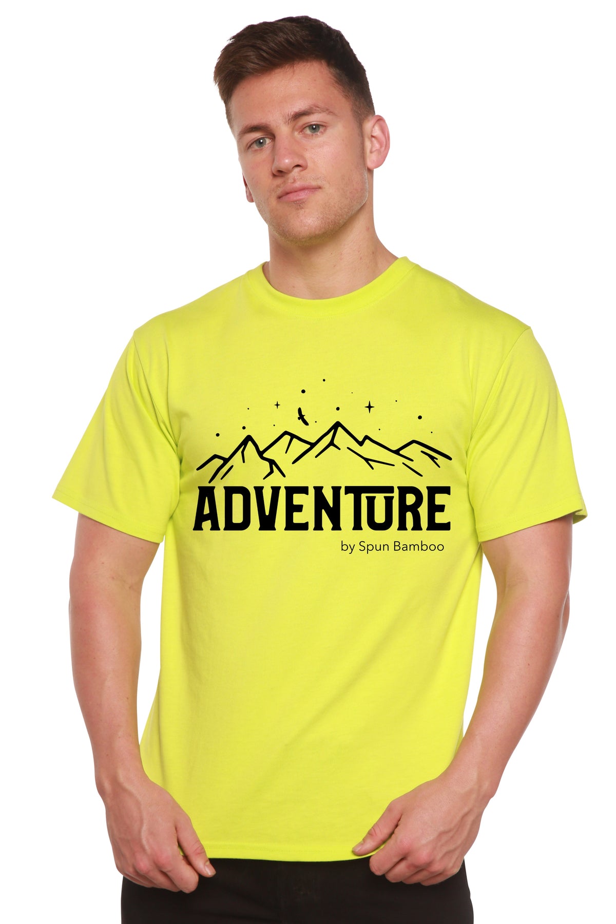 Adventure Printed Men's Bamboo Viscose/Organic Cotton Short Sleeve T-Shirt