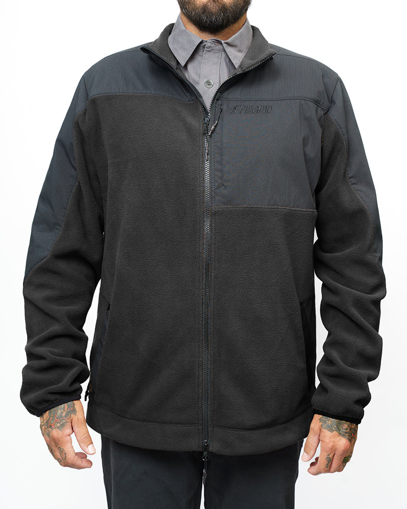 Bruin Fleece Zip Up - Black