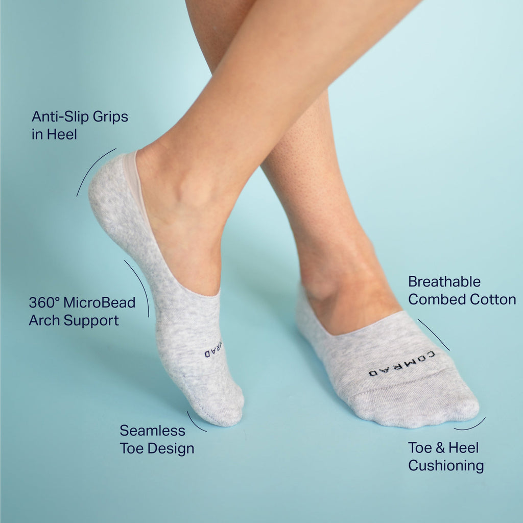 Combed Cotton No Show Socks