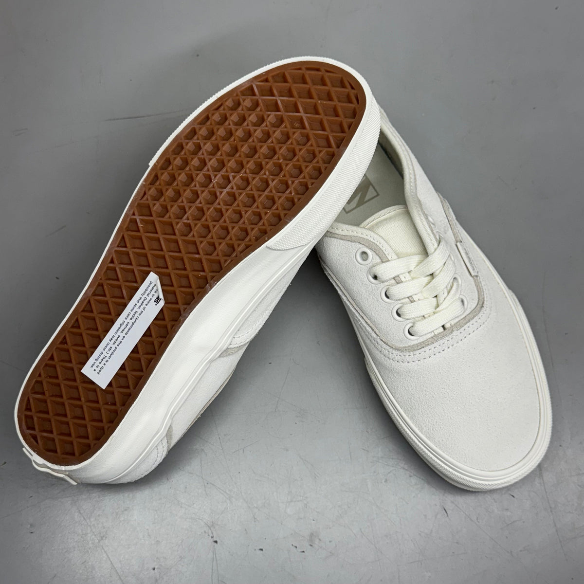 VANS Authentic Sliver Sneakers Shoes Women's Sz 8 White/White VN000D6DWWW