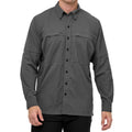 GunMetal TekCheck Shirt | Long Sleeve