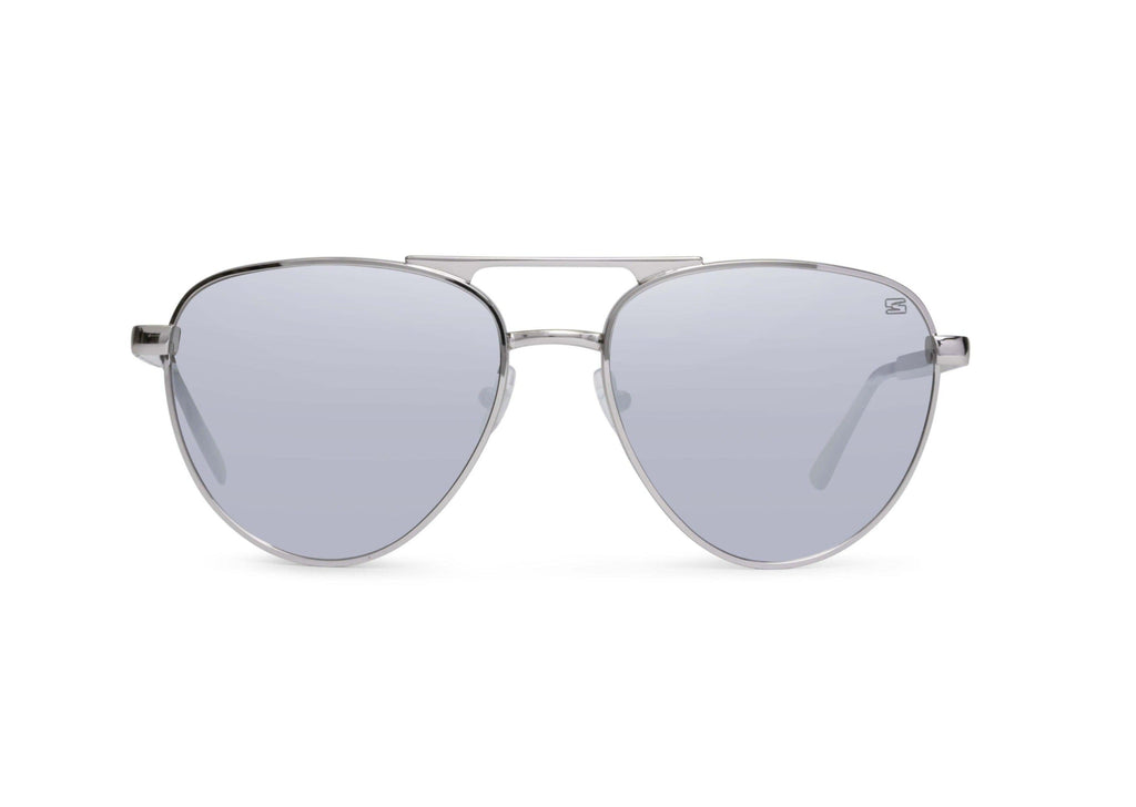 Dara Aviator Chrome Silver