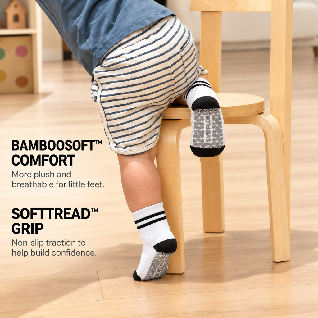 Kids Stay-Up Grip Socks