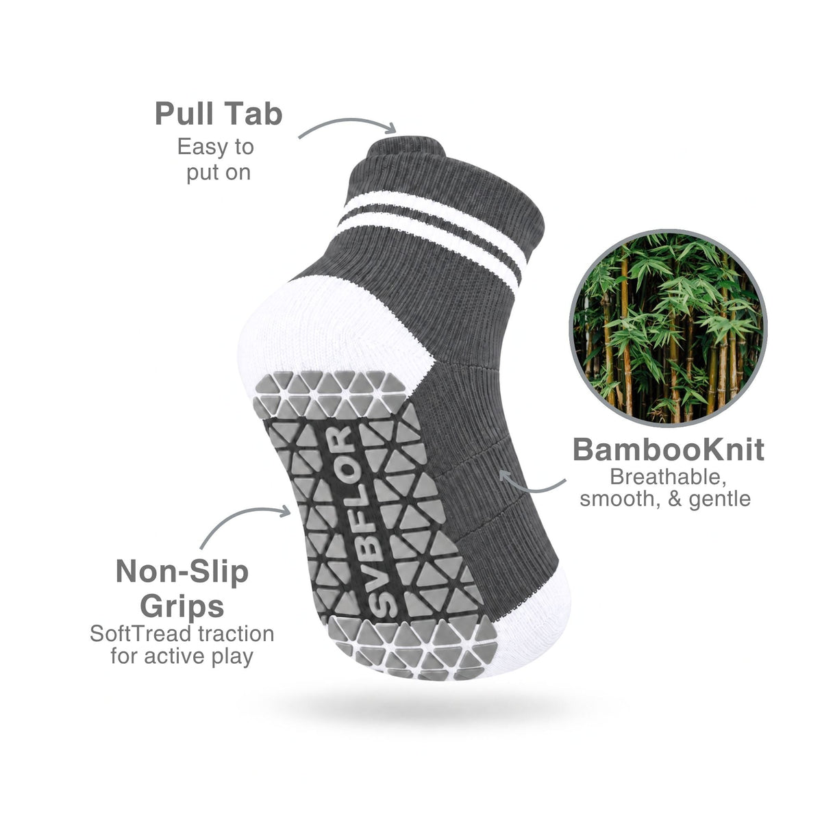 Kids Stay-Up Grip Socks