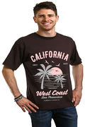 California West Coast Men's Bamboo Viscose/Organic Cotton Short Sleeve Graphic T-Shirt