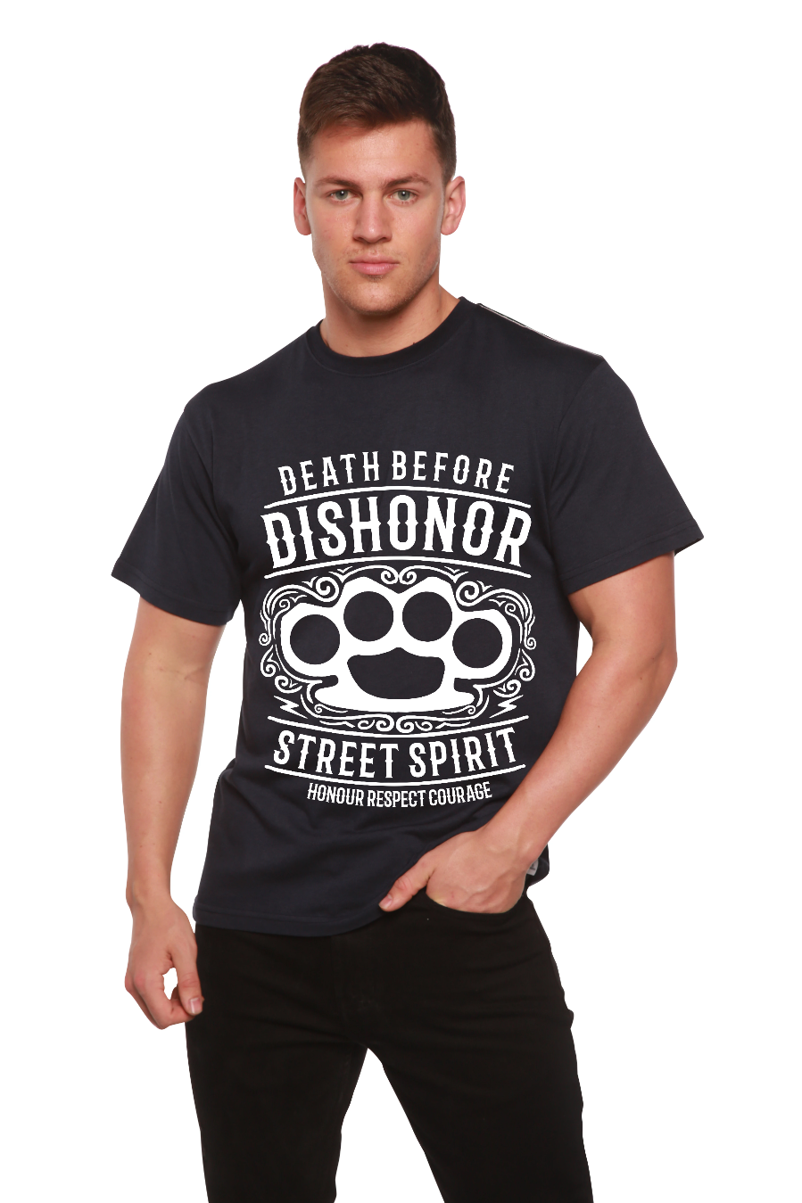 Death Before Men's Bamboo Viscose/Organic Cotton Short Sleeve Graphic T-Shirt
